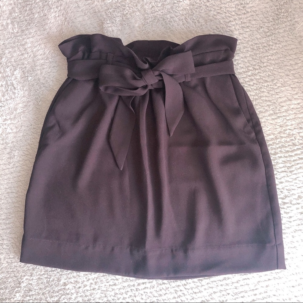 Express High Rise Paperbag Mini Skirt size XS